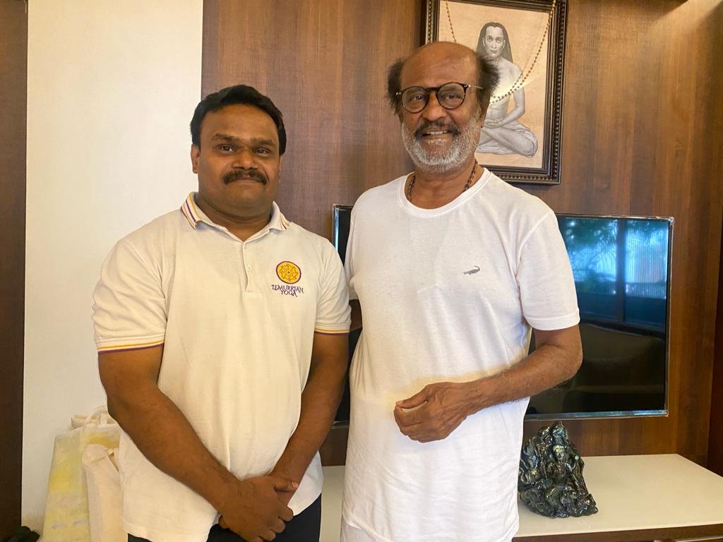 Dr. Gopi Murugan with Superstar Rajinikanth