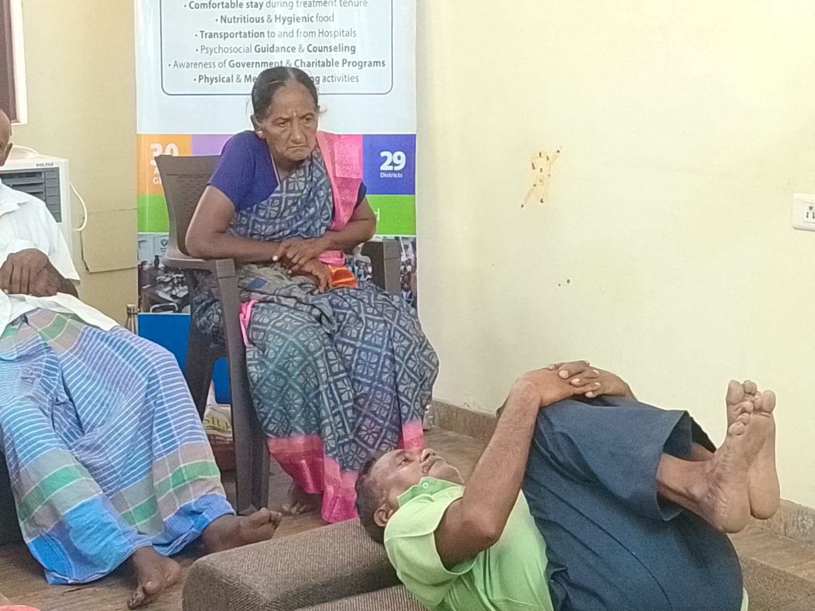 Guided patient stroke recovery balance exercise