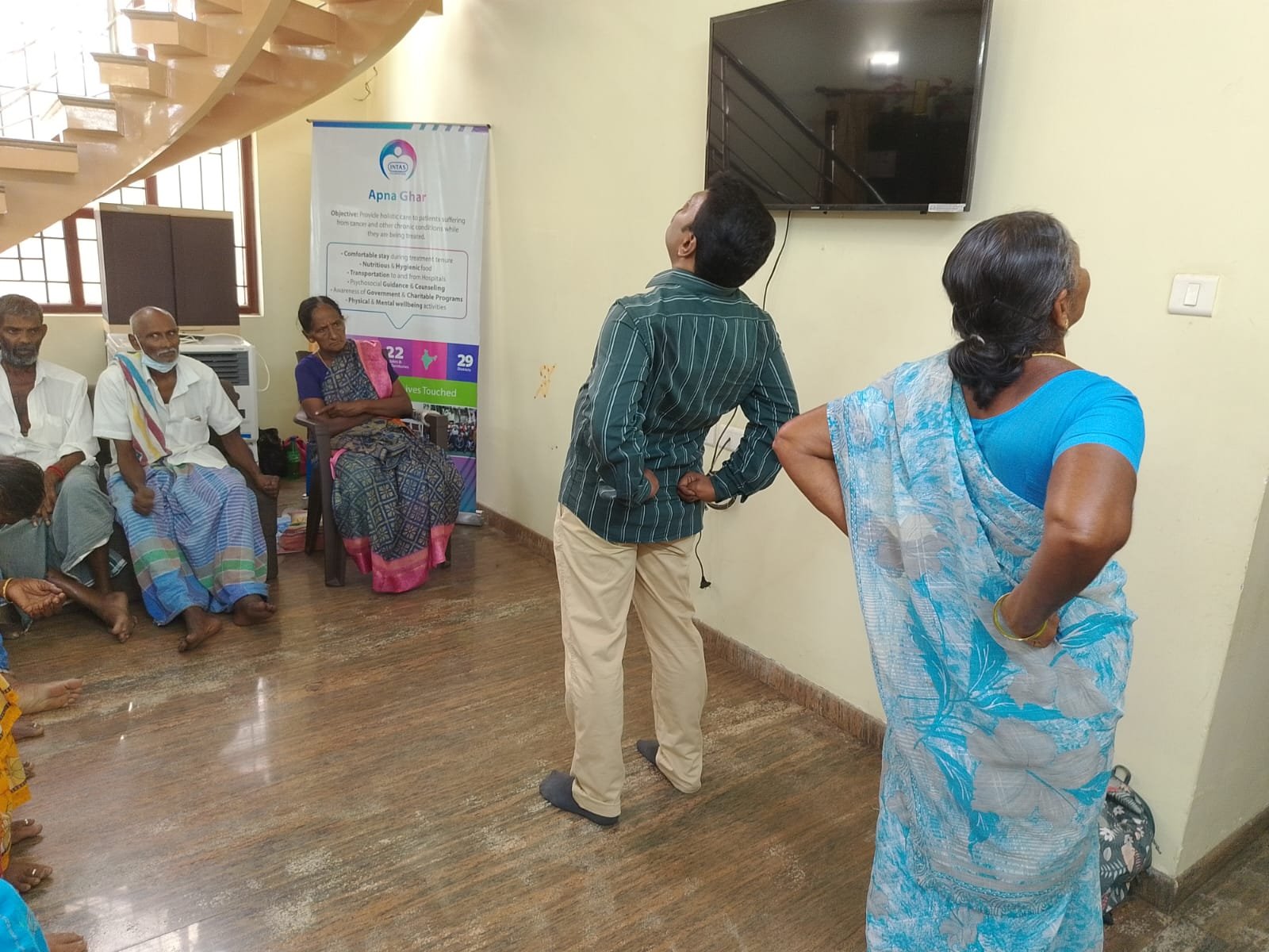 Posture and back rehabilitation session